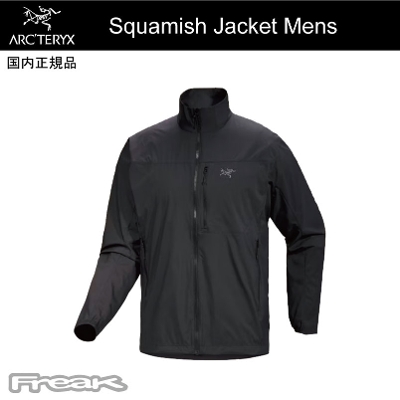 ARC'TERYX �A�[�N�e���N�X ��Squamish Jacket Mens Black �X�R�[�~�b�V�� �W���P�b�g �����Y �u���b�N��2026SS �����[���֔���