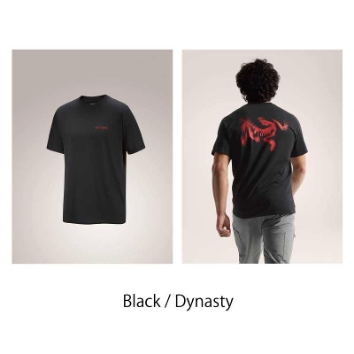 ARC'TERYX �A�[�N�e���N�X ��Kragg SL Cotton Blurred Bird Shirt SS Men's - Black / Dynasty  �N���b�O SL �R�b�g�� �u���[�h�o�[�h �V���[�g�X���[�u �����Y������ T�V���c 2026SS �����[���֔���