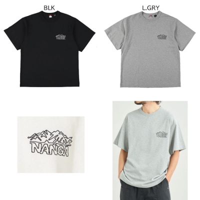 �i���K NANGA ECO HYBRID LINE DRAWING TEE  �G�R�n�C�u���b�h ���C���h���[�C�� T�V���c