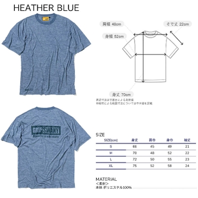 GRIPSWANY �O���b�v�X���j�[ �����Y S/S T�V���c��BOX LOGO DRY S/S TEE �������s�V���c 2025�t��