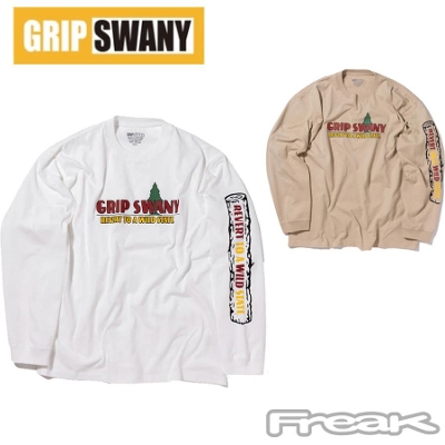 GRIPSWANY �O���b�v�X���j�[ �����Y L/S T�V���c�� TREE PRINT L/S TEE �������s�V���c 2025�t��