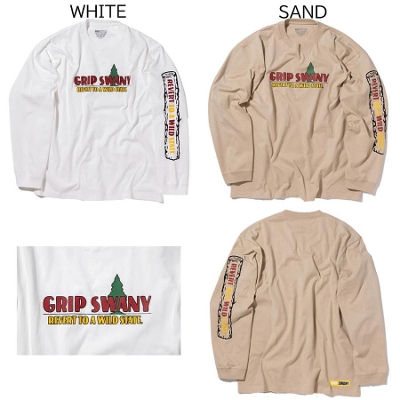 GRIPSWANY �O���b�v�X���j�[ �����Y L/S T�V���c�� TREE PRINT L/S TEE �������s�V���c 2025�t��