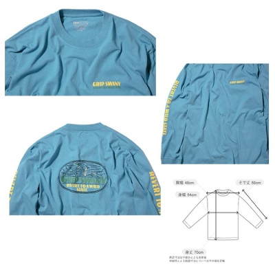 GRIPSWANY �O���b�v�X���j�[ �����Y L/S T�V���c�� BIRD PRINT L/S TEE �������s�V���c 2025�t��