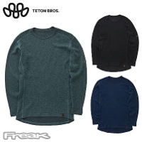 TetonBros �e�B�[�g���u���X MOB �E�[�� �����O�X���[�u T�V���c MOB Wool L/S Mens �x�[�X���C���[ ���� ���C�h�C���W���p�� ���B