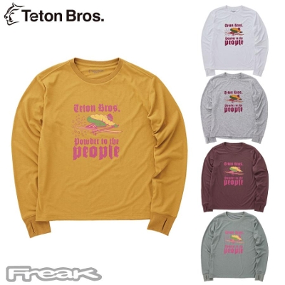 �e�B�[�g���u���X �����O�X���[�u�s�V���c TetonBros Powder To The People L/S Tee �A�E�g�h�A �����s�V���c