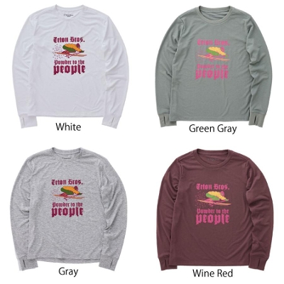 �e�B�[�g���u���X �����O�X���[�u�s�V���c TetonBros Powder To The People L/S Tee �A�E�g�h�A �����s�V���c