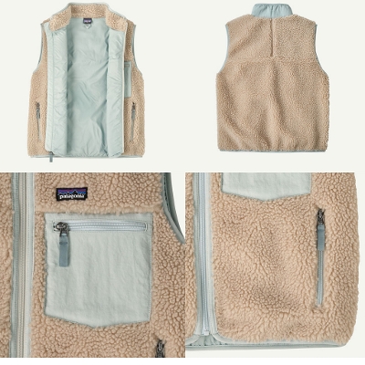 �p�^�S�j�A PATAGONIA �L�b�Y �t���[�X �x�X�g 65614��Kids' Retro-X Vest �L�b�Y�E���g��X�E�x�X�g���j�̎q���̎q 2026FW �����񂹕i