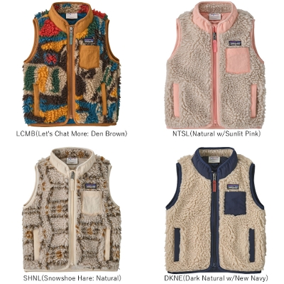 �p�^�S�j�A PATAGONIA �x�r�[ �t���[�X �x�X�g  61036��Baby Retro-X Vest  �x�r�[�E���g��X�E�x�X�g�� 2026FW �����񂹕i