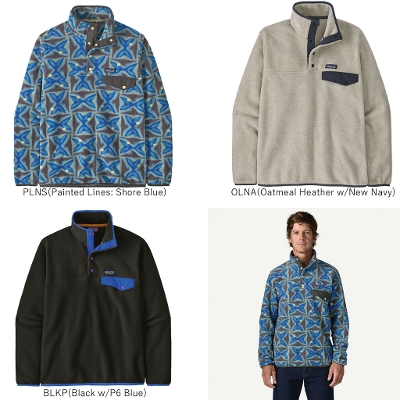 �p�^�S�j�A PATAGONIA �����Y �t���[�X 25551��Men's Lightweight Synchilla Snap-T Fleece Pullover �����Y�E���C�g�E�F�C�g�E�V���`���E�X�i�b�vT�E�v���I�[�o�[��2026FW