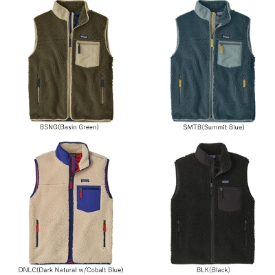 �p�^�S�j�A PATAGONIA �����Y �t���[�X �x�X�g 23049��Men's Classic Retro-X Fleece Vest �����Y�E�N���V�b�N�E���g��X�E�x�X�g�� 2026FW �����񂹕i