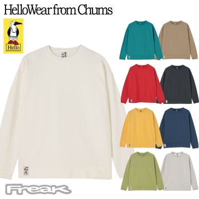 CHUMS �`�����X �X�E�F�b�g��HelloWear Crew Top �N���[�g�b�v CH00-1573�������Y ���f�B�[�Y HelloWear from Chums �n���[�E�F�A�t�����`�����X